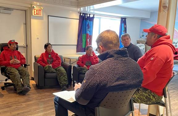 Figure 4 is a photo of members of the Standing Committee on Indigenous and Northern Affairs during a meeting with members of the Canadian Rangers in Kugluktuk, Nunavut.